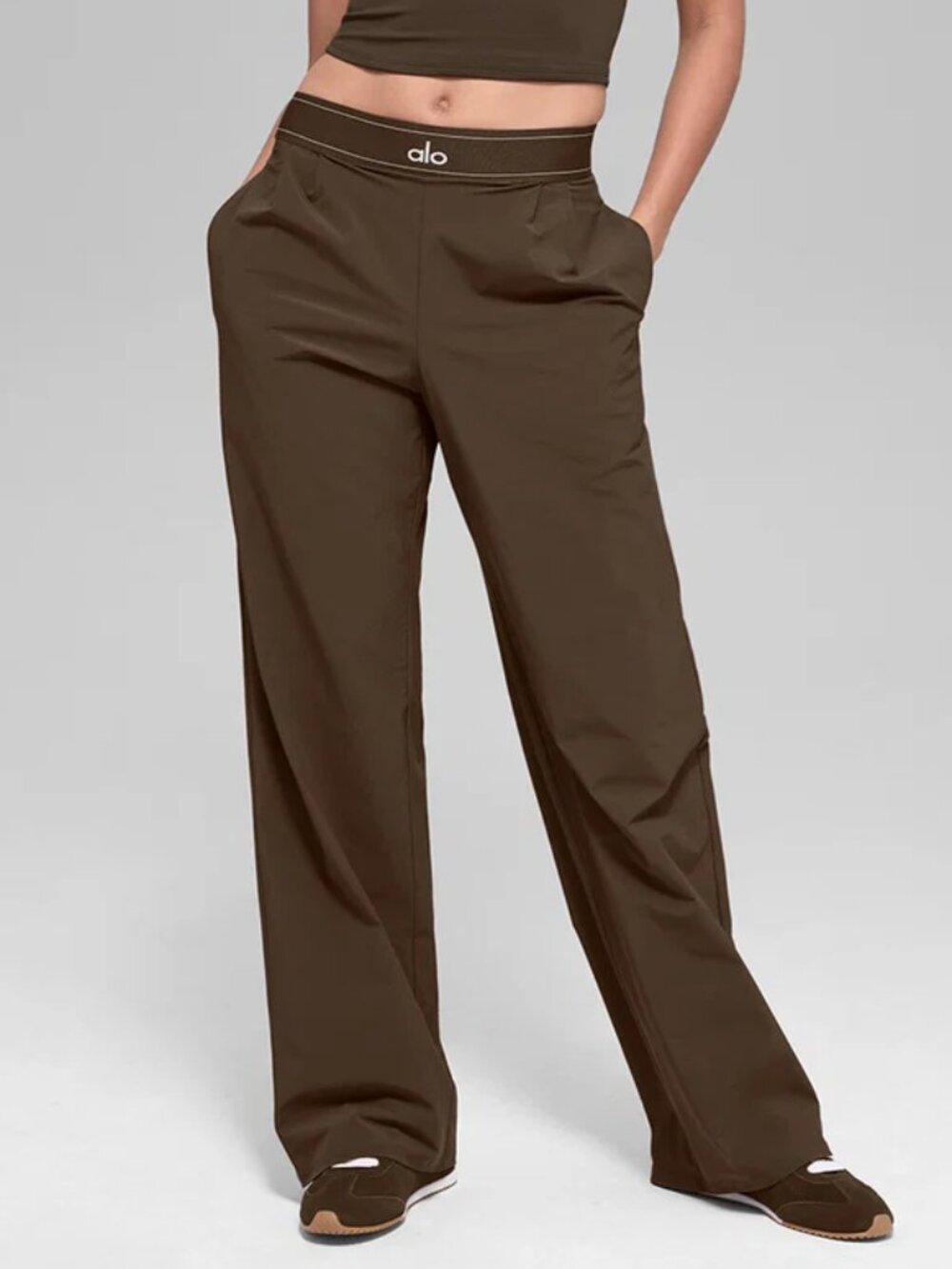 🍩Espresso ALO Yoga Suit Up Trouser NWT Regular 30" Inseam🍫